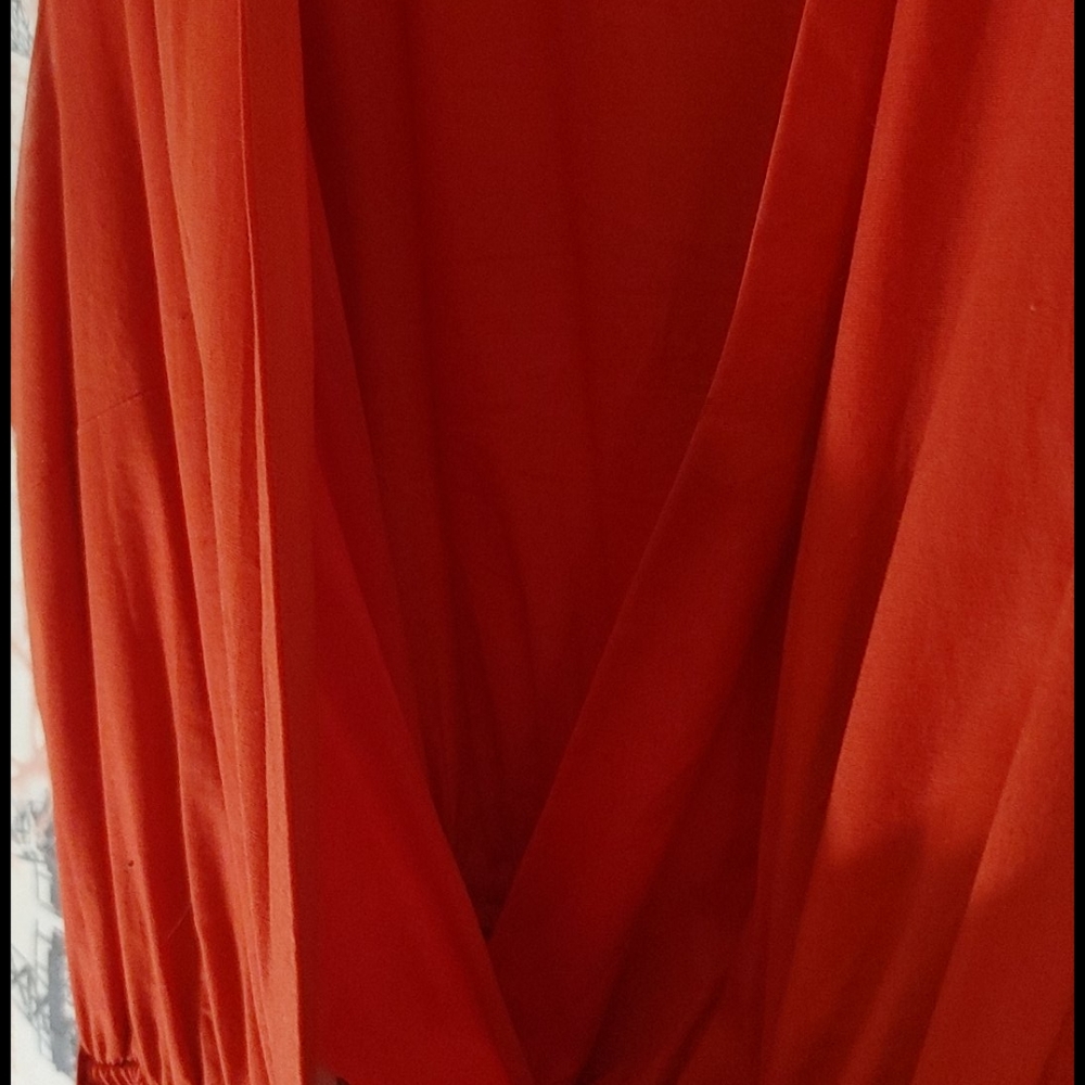 Ashley Stewart's Plus Size Orange Dress - Picture 9 of 13